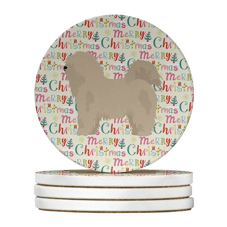 

Odis Merry Christmas Large Sandstone Coasters Pack of 4 4 in x 4 in