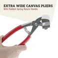 thumbnail image 2 of Professional Extra Wide Canvas Pliers 4-3/4" w/ Padded Spring Return Handle, 2 of 6