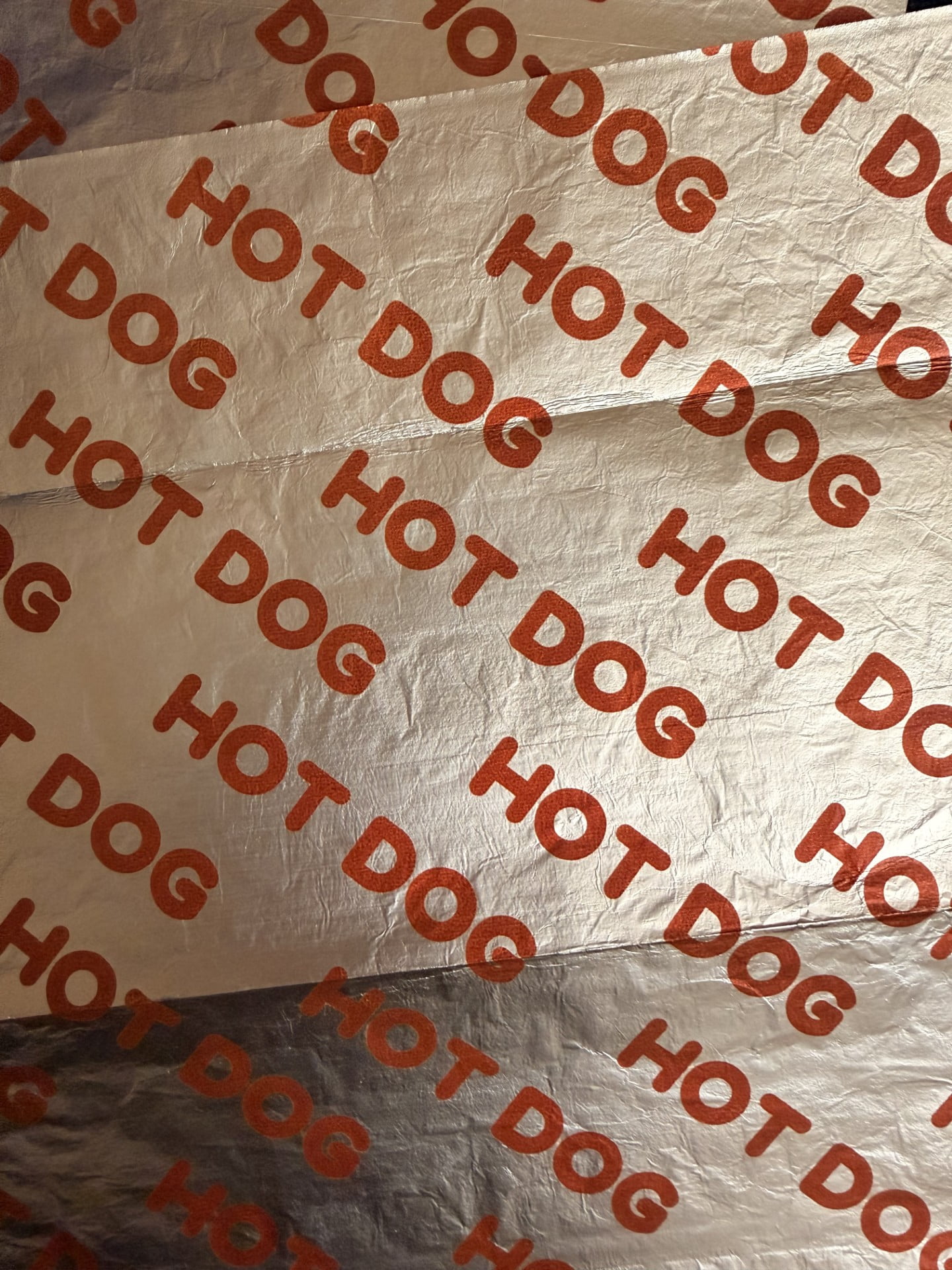 Perfect Packaging Partner Cushion Foil Hot Dog Wrap, Maroon Print, Food Service Grade, 2000 Sheets (12" x 12")