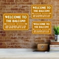 thumbnail image 4 of Classic Framed Plus Welcome To The Balcony Where The Neighbors Listen To Good Music Whether They Want To Or Not. Wall or Door Sign | Funny Home Decor - Large, 4 of 9