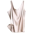 thumbnail image 4 of New Tank Top Solid Halter Crop Tops Women Summer Camis Backless Camisole Satin Silk Tee Female Sleeveless Cropped Vest, 4 of 5
