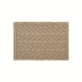 thumbnail image 3 of BULULOM Boho Bathroom Rugs，Herringbone Waffle Bath Mat Non Slip Washable Super Absorbent Quick Dry, Farmhouse Bathroom Decor 20"*30" Khaki, 3 of 10