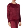 thumbnail image 3 of Secret Treasures Women's and Women's Plus Velour Long Sleeve Crew-Neck Top, 3 of 5