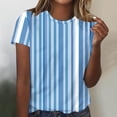 thumbnail image 1 of Fiudx Camisetas para Mujer Camiseta de Manga Corta con Cuello Redondo y Estampado Informal para Mujer, 1 of 4
