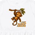 thumbnail image 4 of Inktastic Cute Monkey Just Hangin' Around Illustration Girls Toddler Dress, 4 of 5
