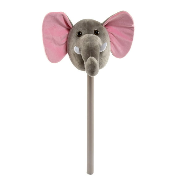 Ponyland Grey Plush Action Elephant Stick w/ Music