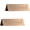 Copper(2Pcs/Pack), variant on CATPAN Reserved Sign - Brushed Stainless Steel Free Standing Table Top Compliance Sign - Double Sided - 4.7 By 1.6 Inch - Set of 2 - Copper