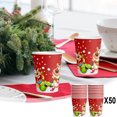 thumbnail image 2 of Dmlowu 50pcs Christmas Paper Plates and Napkins Set - Christmas Decorations Paper Cups, ​Disposable Christmas Party Plates and Cups and Napkins Sets for Holiday Party Decor, 2 of 8