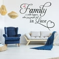thumbnail image 4 of WREESH Family Is Two People Fall In Love Wall Stickers Art Room Removable Decals DIY, 4 of 6