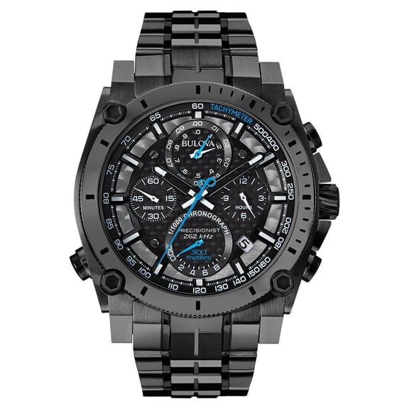 Bulova Men's Precisionist Chronograph Stainless Steel Quartz Diving Watch