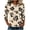 Khaki A8, variant on Edvintorg Tops Women Plus Size Fashion Floral Printed Crew Neck 3/4 Sleeve Casual Pullover Shirt Women's Blouses Womens Clothing Pink XXXL