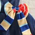 thumbnail image 7 of MEZZALL Girls Long Sleeve Striped O-Neck Romper Bodysuit Bowknot Suspender Skirts Outfit Sets Classic Clothes Sets, 7 of 7
