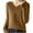 Brown, variant on Dgankt Womens Tops Solid Color Long Sleeved V-Neck Knitted Sweater Thin Cardigan Sweater Top,Sizes S-2XL