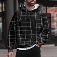 thumbnail image 2 of Vedolay Hoodie for Men 2023 Printed Crew Neck Long Sleeves Shirt with Pocket Black,XL, 2 of 4