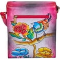 thumbnail image 2 of Sishka Hand-Painted Floral Elegance Crossbody Leather Bag, Stylish Shoulder Bag for Women, Perfect for Travel & Daily Use, 2 of 7