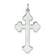 thumbnail image 3 of Sterling Silver Black Enamel & Gold-tone Vermeil Cross Pendant QC7277, 3 of 4