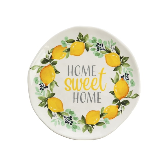 Evergreen Ceramic, 8'' Salad Plate, Lemon Drop Collection