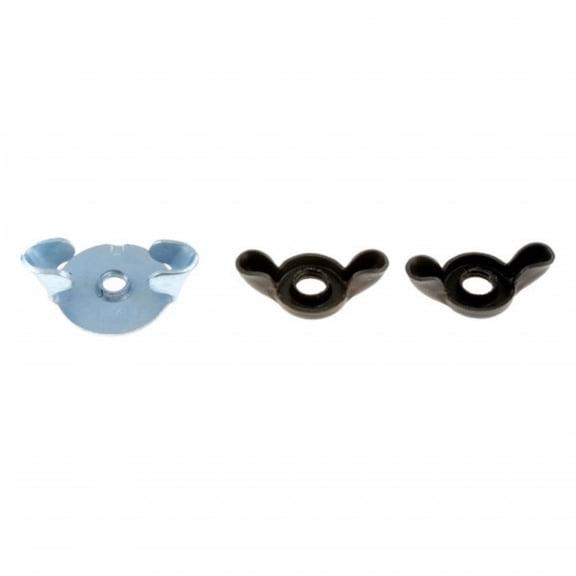 KarParts360 For Cadillac Brougham 1990 Air Cleaner Wing Nut Assortment | Steel and Nylon | Black and Silver | Wing Nut Fastener Type