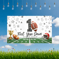 thumbnail image 6 of Sports Theme First Year Down Football Banner Decorative Polyester Colorful Design for Kids Birthday Party Celebration Event, 6 of 8