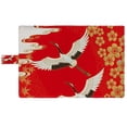 thumbnail image 3 of PKQWTM Japanese Cherry Blossom White Cranes Gold Maple Leaves Book Cover Book Protector Book Sleeve Book Pouch Book Bag 6x9 inch, 3 of 4