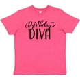thumbnail image 3 of Inktastic Birthday Diva in Black Youth T-Shirt, 3 of 5