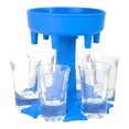 thumbnail image 2 of Dispensador De Vidrio Dispensador de 6 vasos de chupito, soporte para vino, whisky, cerveza, juegos de fiesta, herramientas para beber, 2 of 3