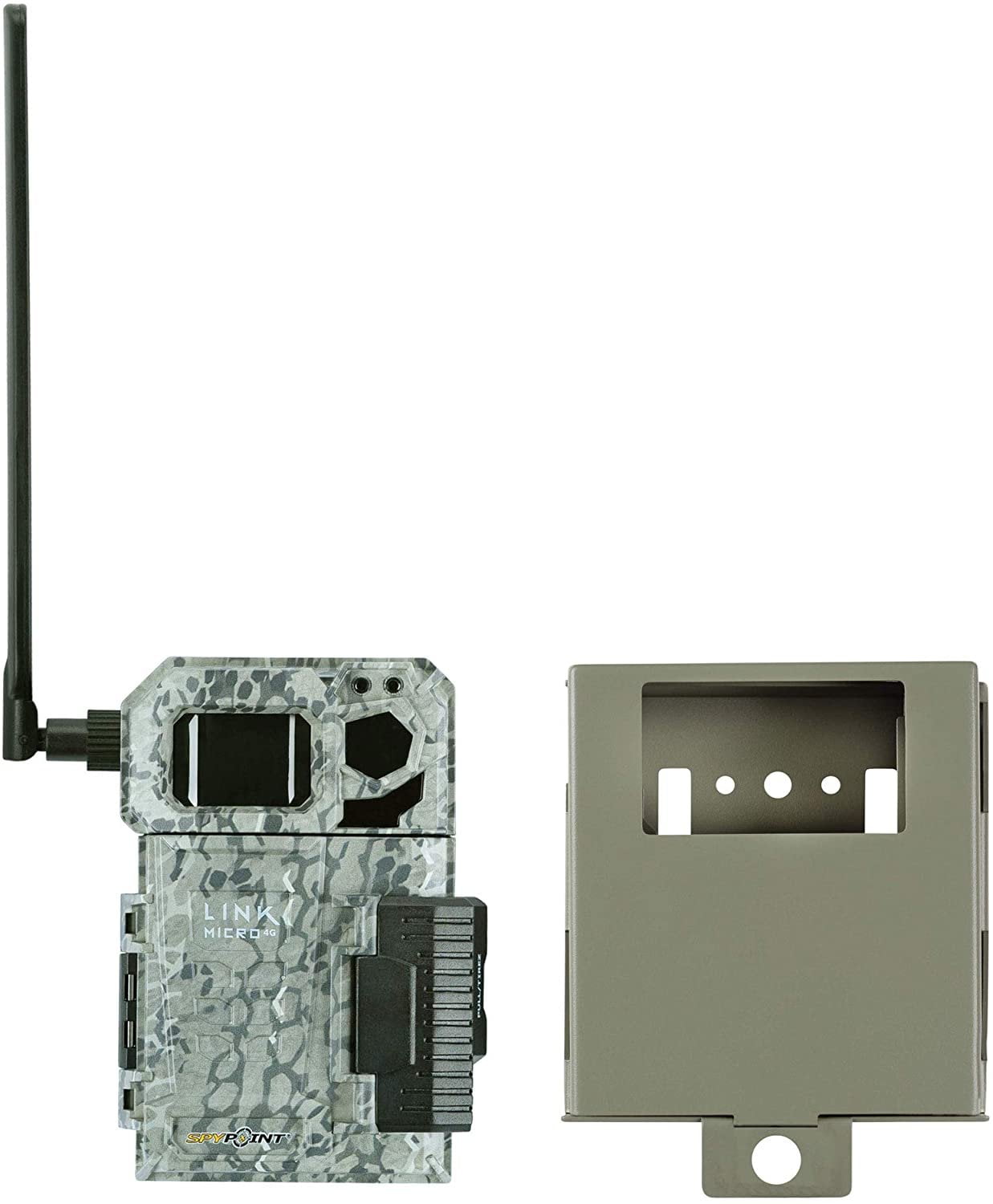 SPYPOINT Link-Micro-LTE Cellular Trail Camera with Batteries USA Nationwide AT&T and Mount Micro SD Card 