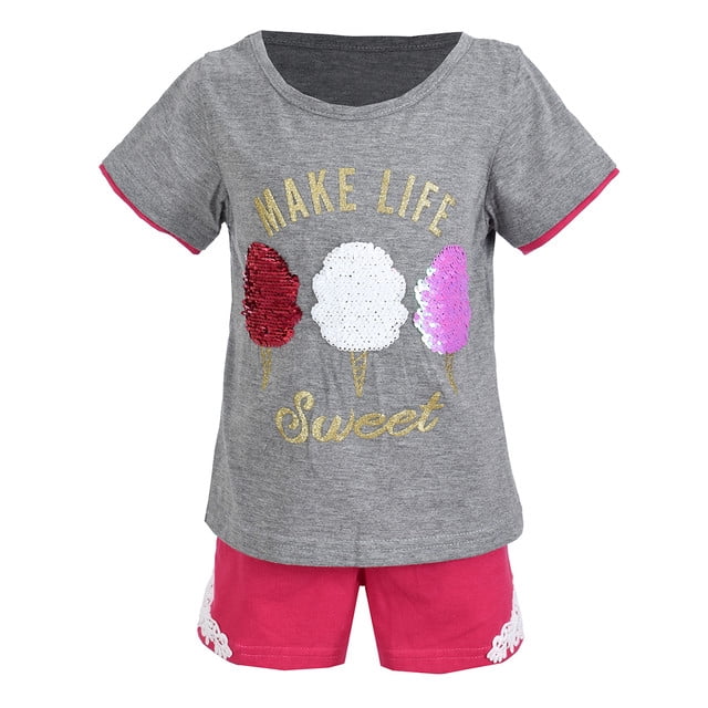 CONJUNTO PARA BEBA, SHORT CON PLAYERA, MANGA CORTA,SOFT WEAR SOFT WEAR 22026802