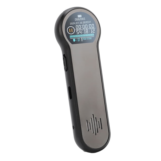 Enregistreur Portable HD, Enregistreur de Réduction de Bruit Son Surround 360 Détection Intelligente Microphone Stéréo en Silicone Format d'Enregistrement WAV pour Réunion d'Affaires 4G,8G,16G,32G,64G
