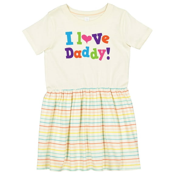 Inktastic I Love Daddy Girls Girls Toddler Dress