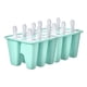 thumbnail image 1 of Moldes de paletas de hielo de silicona de 4 piezas Moldes de paletas de hielo reutilizables Libre de Tomshoo  Verde/12 piezas, 1 of 7