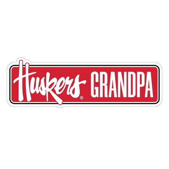 Nebraska Cornhuskers Proud Grandma Die Cut Decal Officially Licensed Collegiate Product (3-Inches Wide)