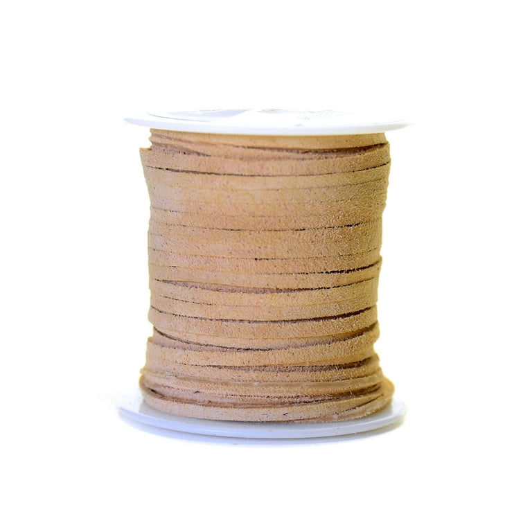 Realeather Sof Suede Lace spool, 3/32 in. x 50 ft., sandy beach (pack of 3)  