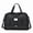 Black, variant on Spacious Large Capacity Travel Duffle Bag, Lightweight, Water-Resistant, Argyle Pattern Luggage Bag with Multiple Compartments, Reinforced Handles, and Breathable Mesh Panels, Ideal Gym Bag or