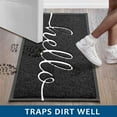 thumbnail image 6 of iOhouze Doormat 36"x24" Upgraded Outdoor Indoor Hello Front Door Mat Non Slip Welcome Door Mats Durable Easy Clean Front Doormat for Garage Entryway Patio High Traffic Areas, 6 of 8