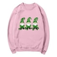 thumbnail image 7 of Womens St Patricks Day Shirt Cute Gnome Shirts Crew Neck Long Sleeve Tops Shamrock Graphic Sweatshirt Irish Shirts for Women, 7 of 7