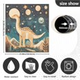 thumbnail image 5 of Yayeee Magnetic Dishwasher Cover for The Front Decoration Home Kitchen Machine Sticker Protector, Dinosaur at Night, 5 of 6