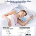 thumbnail image 5 of Cervical Neck Pillow - Memory Foam Pillow for Neck Support and Pain Relief, Ergonomic Contour Pillow for Side Back and Stomach Sleepers, Soft and Cooling Ice Silk Washable Pillowcase, 5 of 7