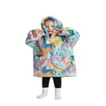 thumbnail image 4 of Wearable Blanket Hoodie for Adults Sherpa All Patterns Oversized Sweatshirt Blanket with Pockets, 4 of 6