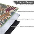 thumbnail image 4 of 80”x 80”Extra Large Multicolored Leaves Tropical Botanical Picnic Blankets Waterproof Foldable Beach Blanket Sandproof,3-Layer Thicking Outdoor Packable Blanket, 4 of 6