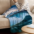 thumbnail image 3 of Yibo Abstract Contemporary Rustic Blanket Flannel Soft and Comfortable Anti-static Bed Sofa Blanket, 3 of 7