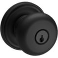 thumbnail image 1 of Baldwin Reserve ENROUTRR190 Entry Round Knob and Traditional Rose with 6AL Latch and Dual Strike Satin Black Finish, 1 of 4