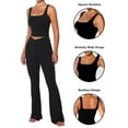 thumbnail image 4 of Funidos Women's High Impact Sports Bra Moisture Wicking Wireless for Yoga Running Gym Top XS-XL, 4 of 5
