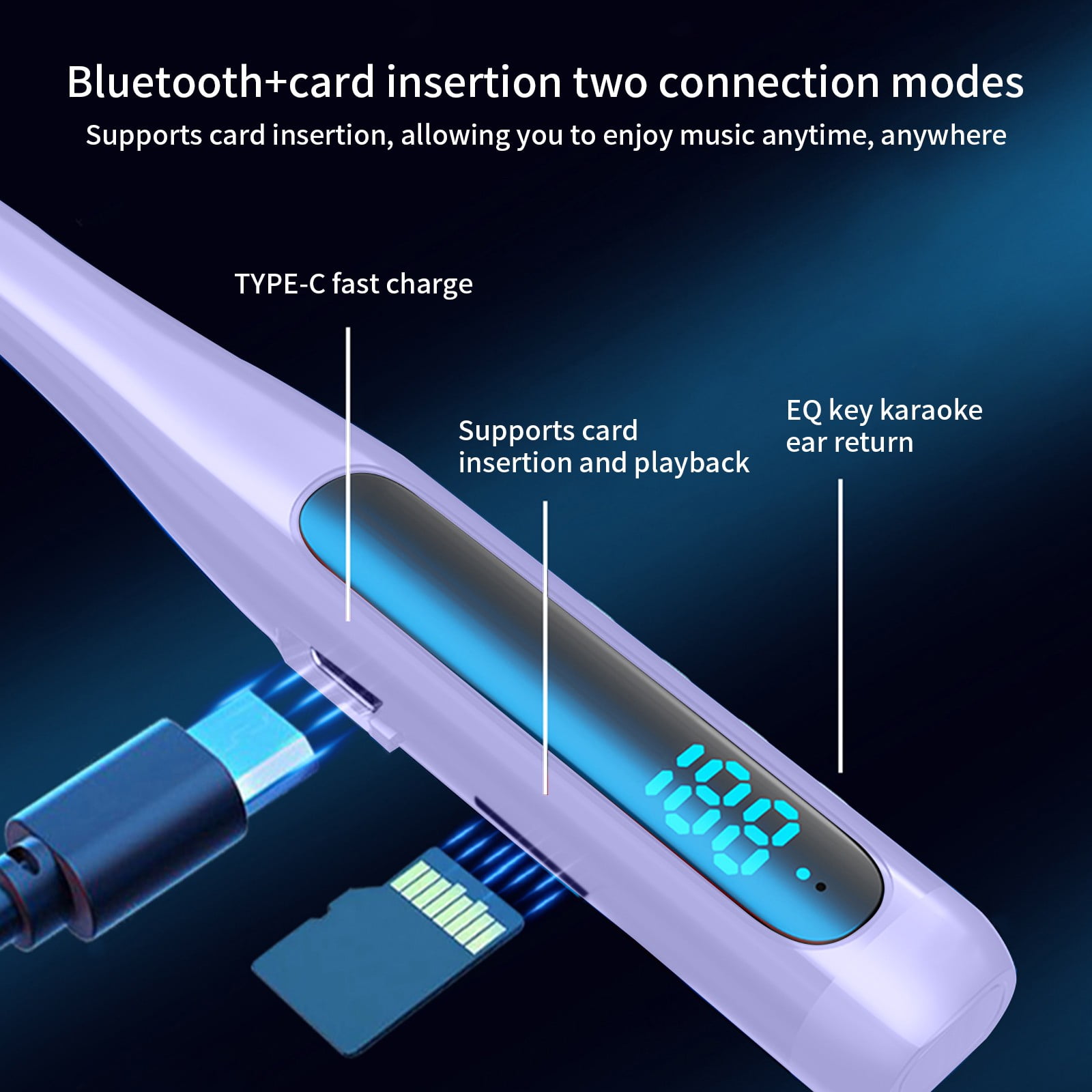 Liberty 4 Pro by Ruroz, Noise Cancelling Wireless Earbuds, 7-Sensor and Real-Time Adaptive Noise Cancelling, 2鑴?Faster Charging, Studio-Level Hi-Fi Music, Clear Calls with 6 Mics and AI - Purple