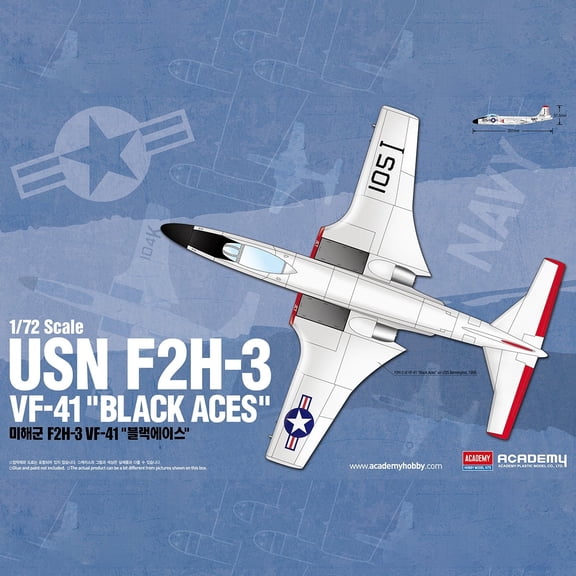 Academy 12548 F2H-3 VF-41 'Black Aces' 1/72 Scale Plastic Model Kit