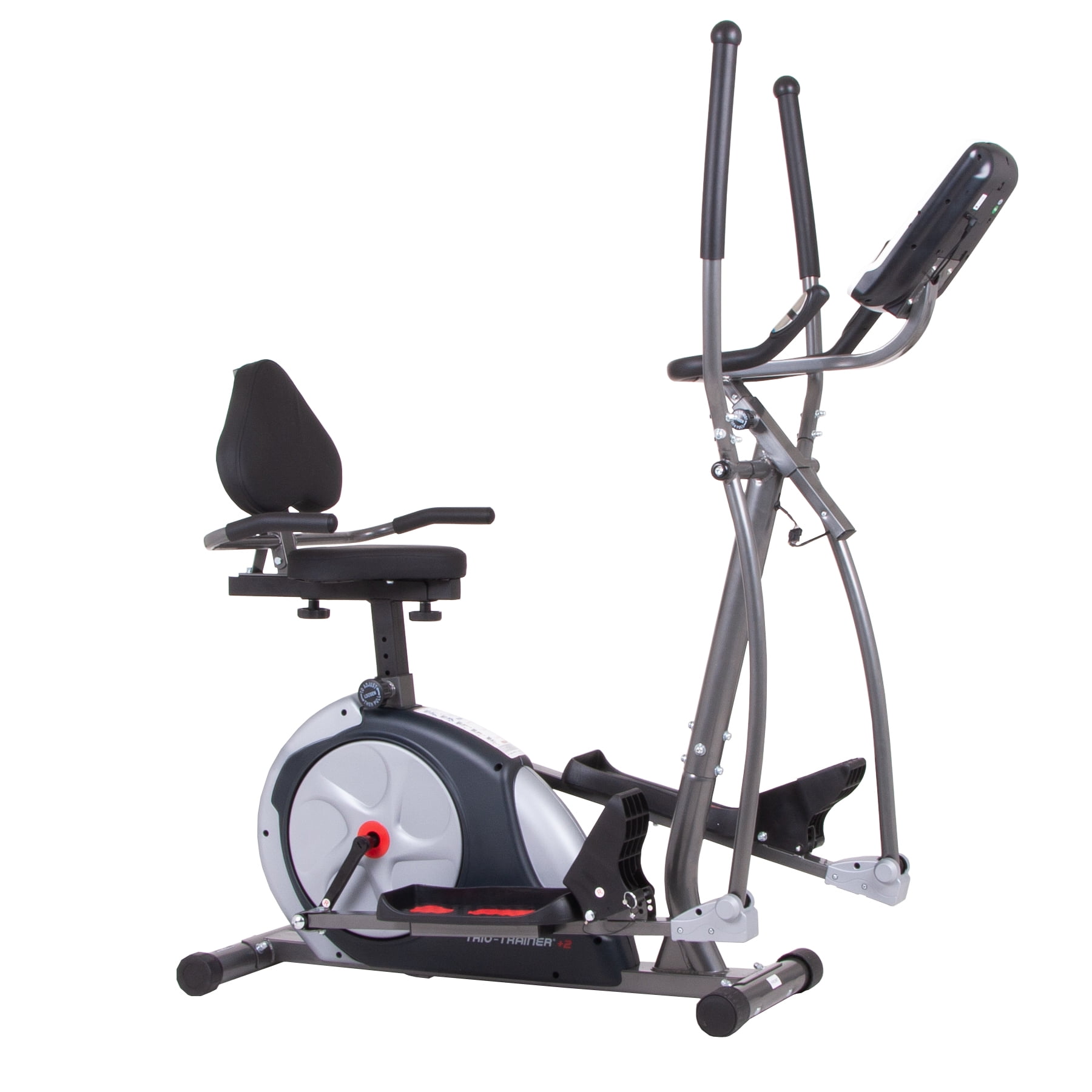 2 in 1 Elliptical Machine Exercise Upright Fan Bike Dual Action Trainer Fitness 