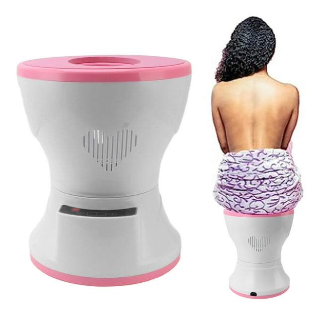 Portable Steam , Portable Timing Intelligent Fumigation Steam 350ml Warm Abdomen Efficient Heat Dissipation Electric Steam Chair with Remote Control