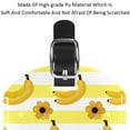 thumbnail image 4 of Square 2Pack PU Leather Summer Banana Cruise Luggage Tag with Privacy Cover and Name ID Tag for Travel Handbags Backpacks Luggage Tags, 4 of 6