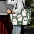 thumbnail image 4 of Wukai Alpaca Faces Print Zipper Bag,large Beach Tote Bag,Waterproof Sandproof Bag,Grocery and Picnic Tote Travel Bag, 4 of 5