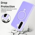 thumbnail image 2 of Magnetic Matte Phone Case with Ring Kickstand for Samsung Galaxy A56 5G (6.7"), Compatible with MagSafe and Magnetic Car Mount/Power Bank, Anti-Scratch, Protective Translucent Back Cover, Lightpurple, 2 of 6